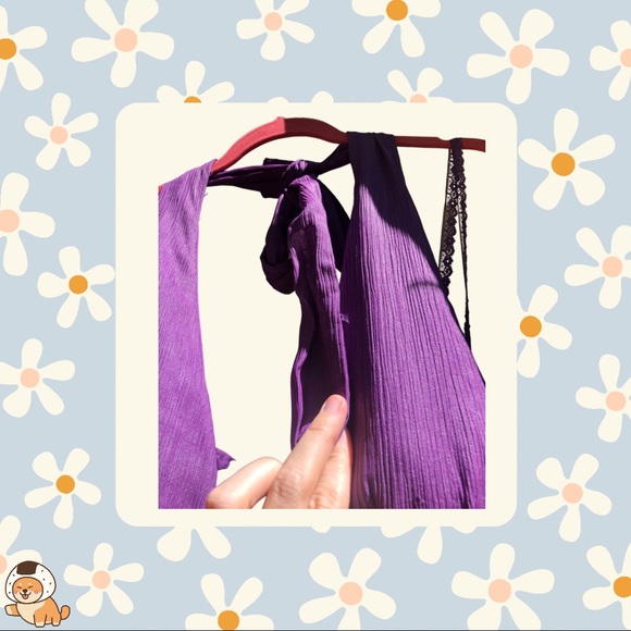 BCBGeneration Formal Purple Halter Empire Maxi Dress - Picture 15 of 16